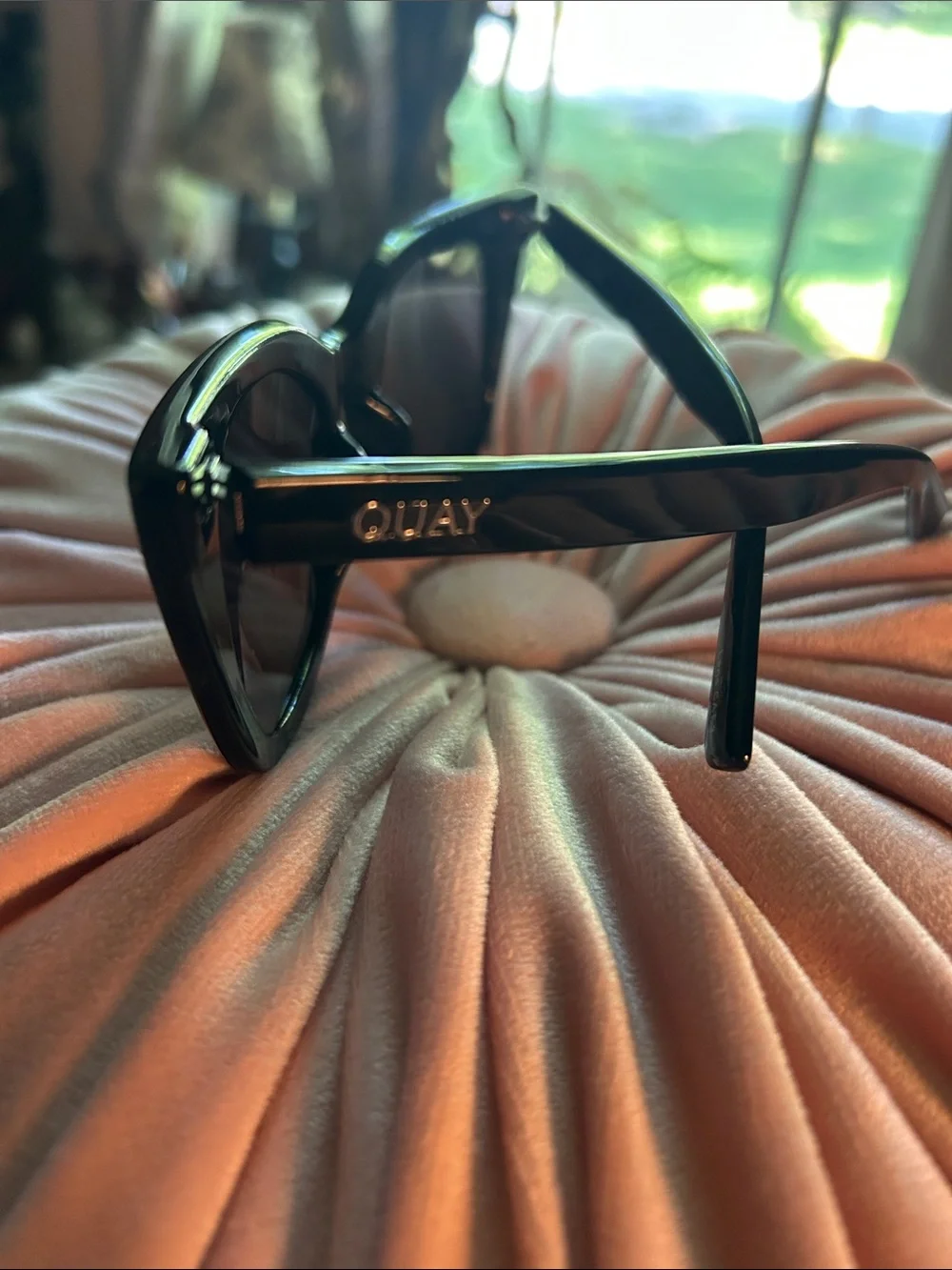 Quay Australia Harper Black Cat-Eye Sunglasses